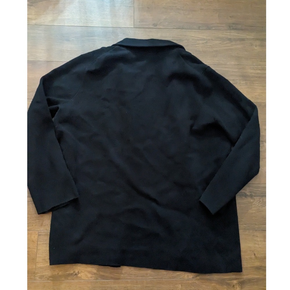 Philosophy Clothing Black Knit Open‎ Front Blazer Jacket XL - Picture 3 of 5